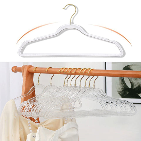VSV Storage lightweight hangers support up to 11 pounds.