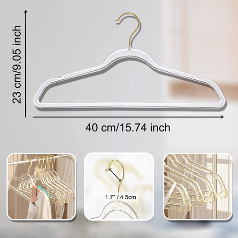 VSV Storage plastic coat hangers with slim design help create organized wardrobes.