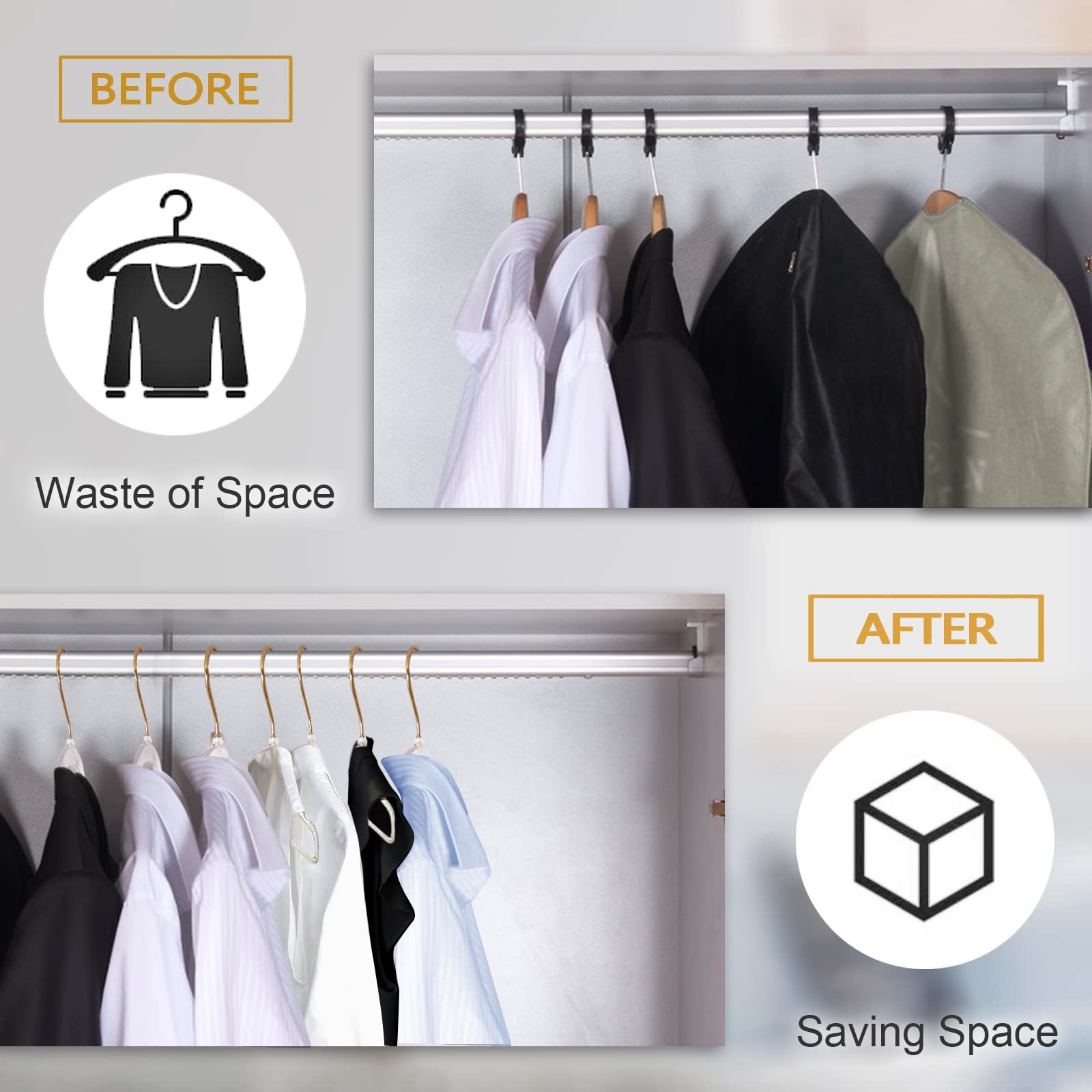 VSV Storage spaghetti-strap dress hanger keeps delicate outfits secure.