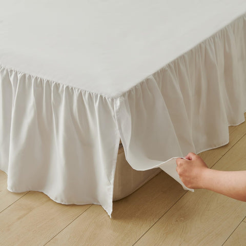 VTNXUN queen bed skirt with 14-inch drop for full coverage