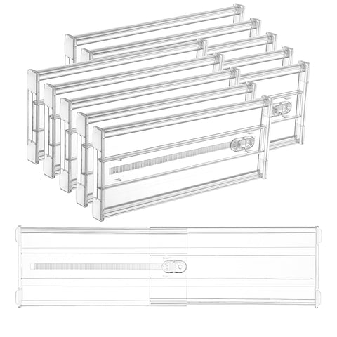 Vtopmart 10-pack 6-inch tall drawer dividers for neat, accessible drawers.