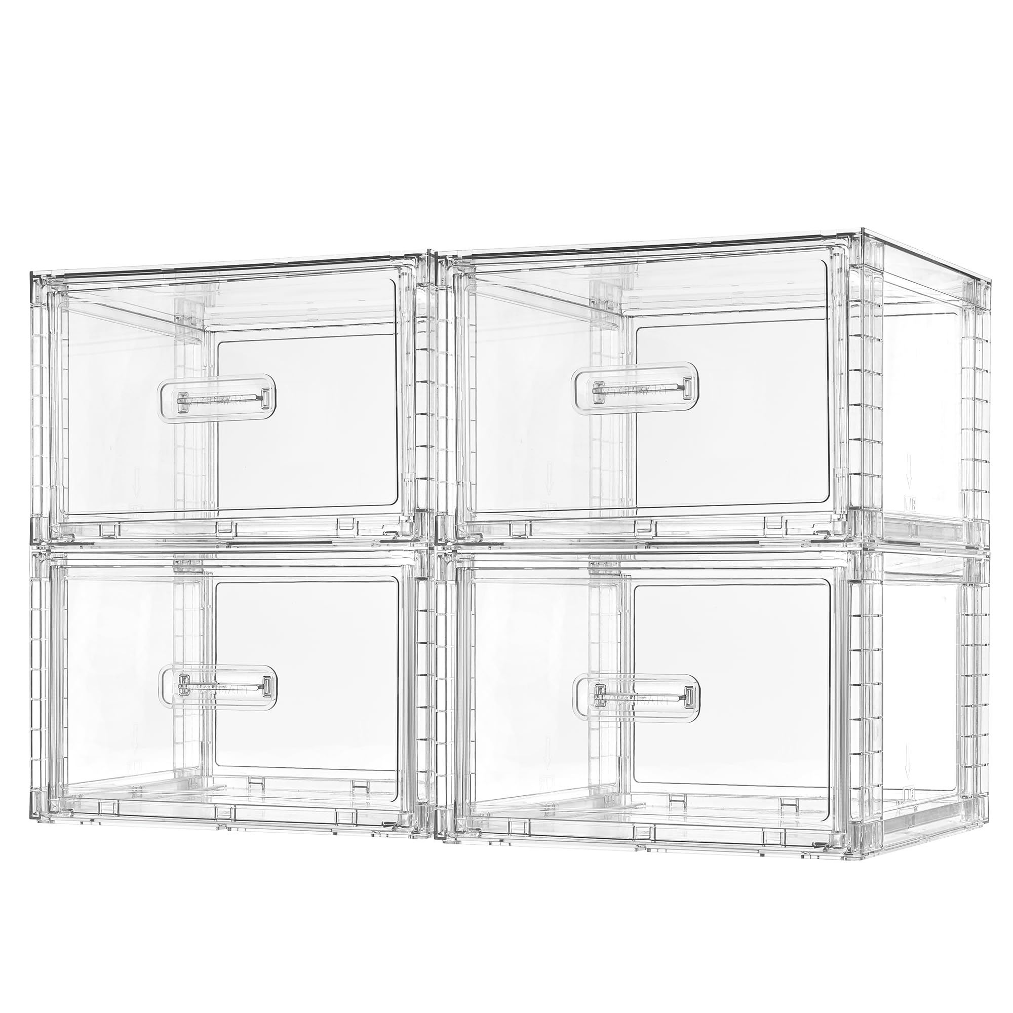 Vtopmart 18QT clear drawer frame for easy assembly and closet organization.