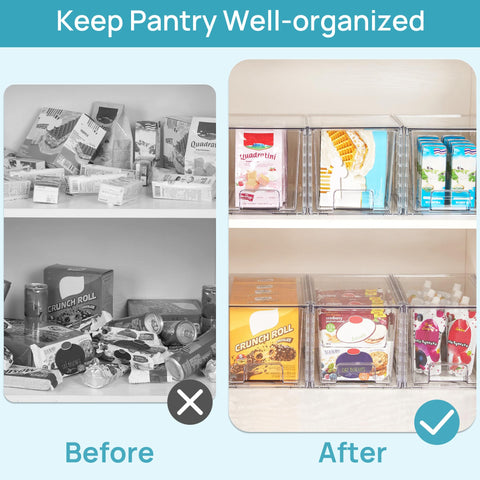 Vtopmart 4Pack with non-slip pads keeps drawers steady during use.