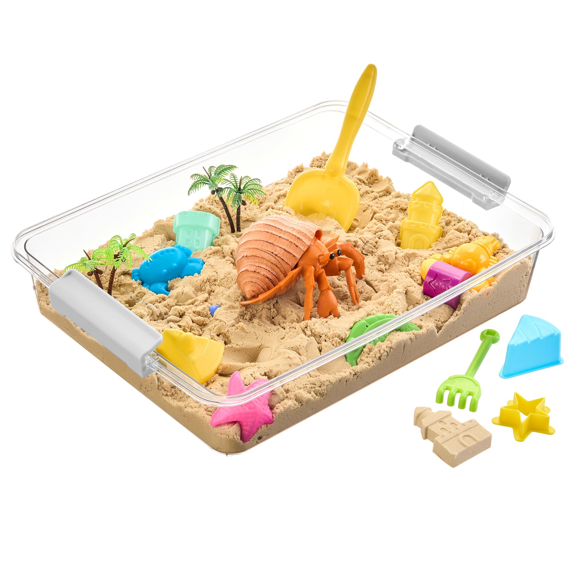 Vtopmart 6 Qt storage bin with lid suitable for office storage.