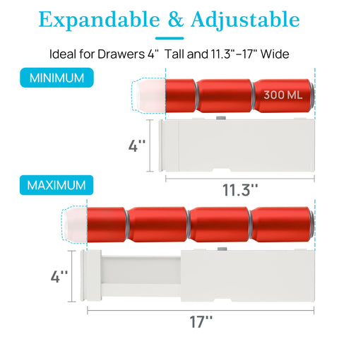 Vtopmart ABS material divider set with protective silicone ends.