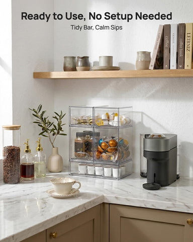Bathroom countertop organization with Vtopmart drawers