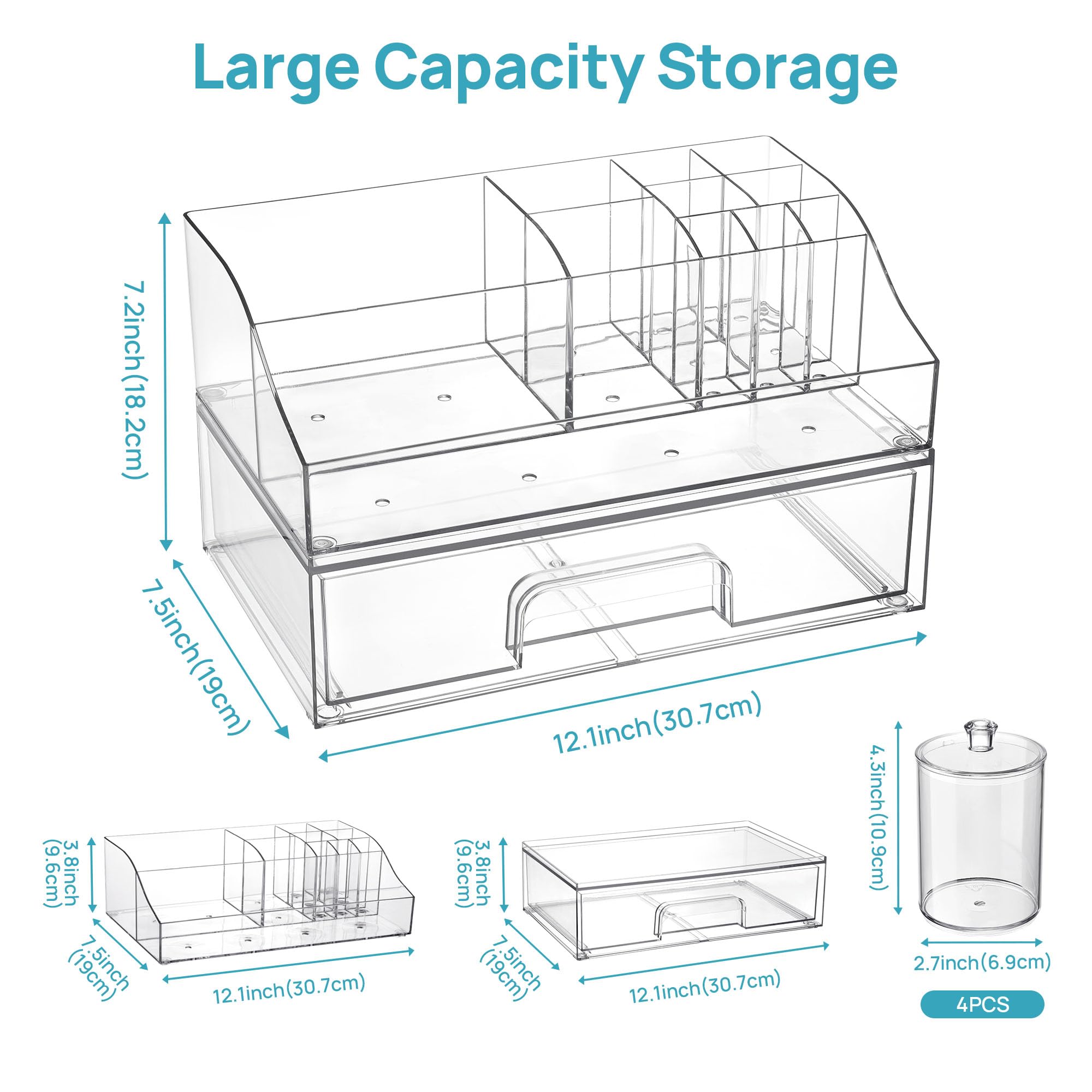 Vtopmart BPA-free-PET materials ensure durable, safe storage on counters