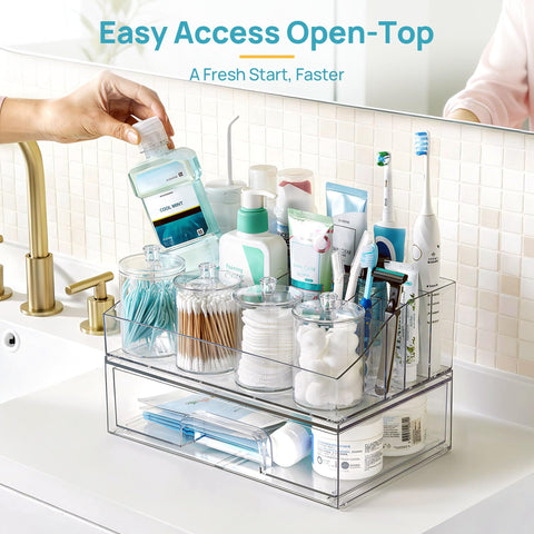 Vtopmart drawer-compartment keeps daily essentials within easy reach