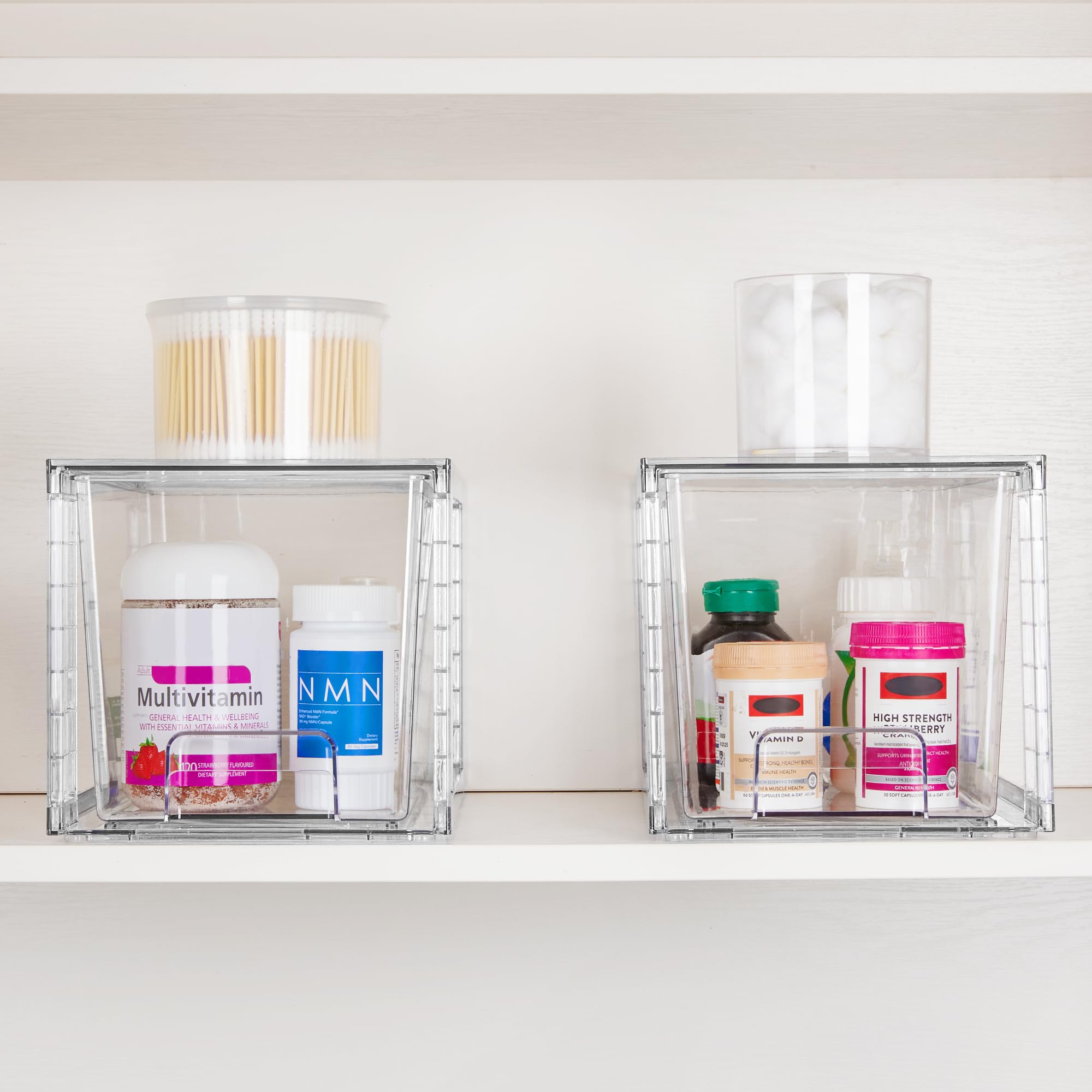 Vtopmart under-sink storage drawer keeping bottles neatly organized