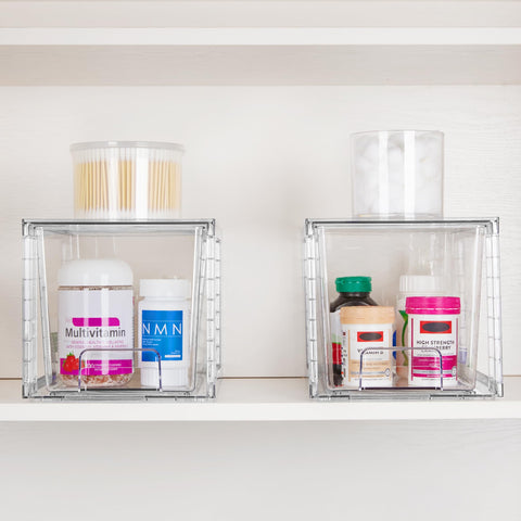Vtopmart under-sink storage drawer keeping bottles neatly organized
