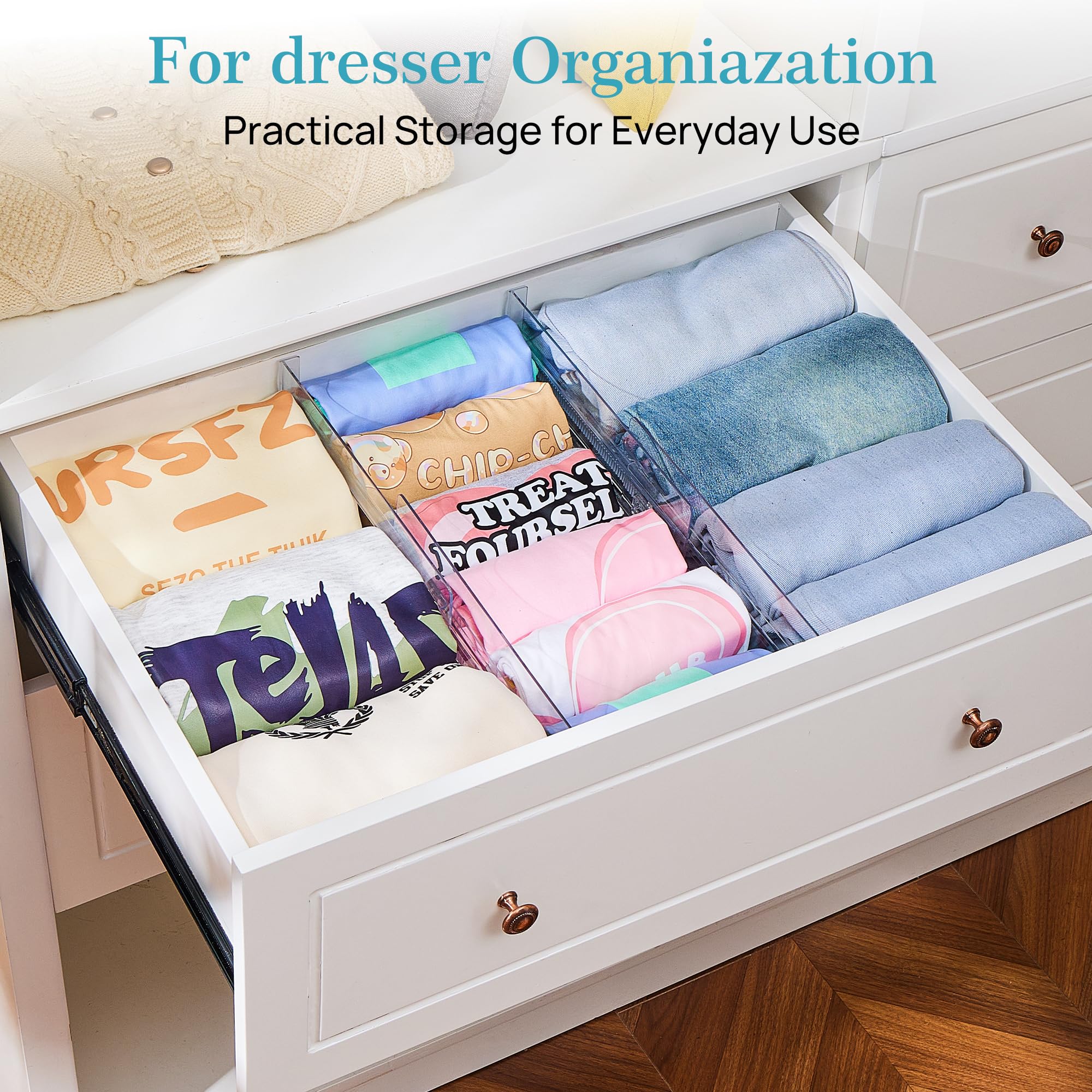 Vtopmart drawer divider installs quickly without tools.