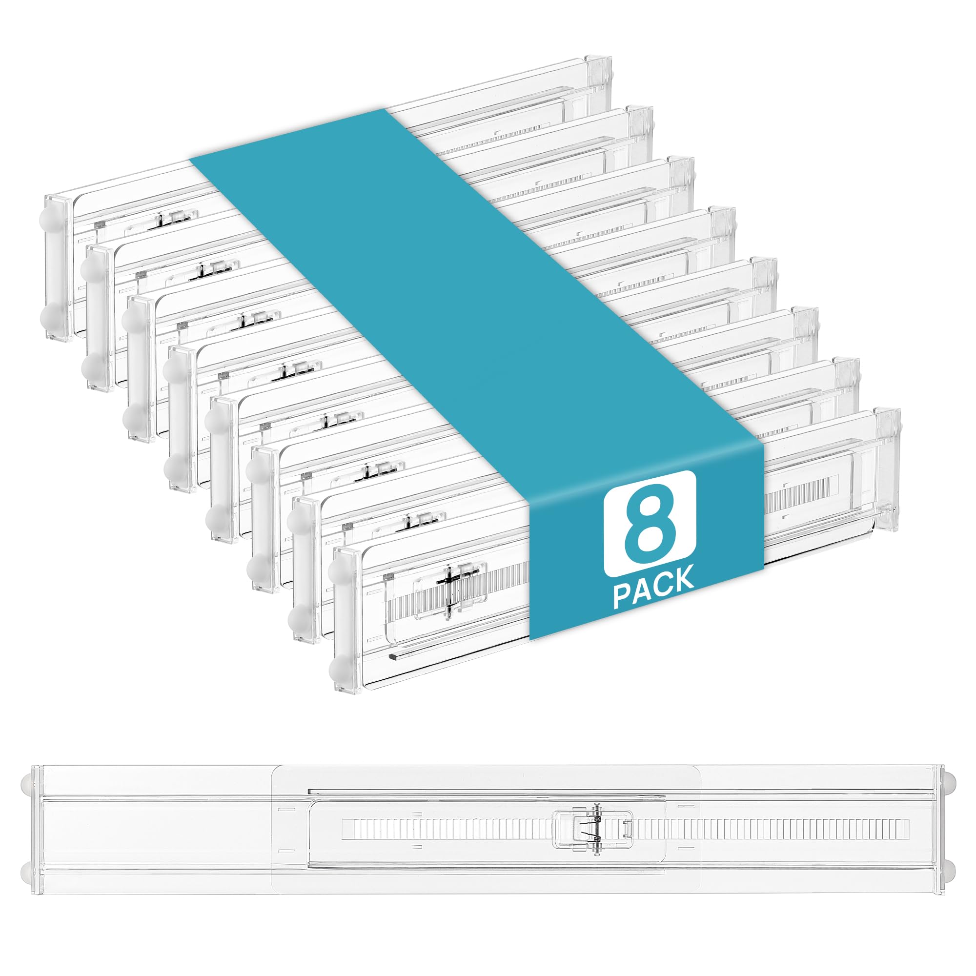 Vtopmart drawer divider extended fits wide drawers for organized utensils.