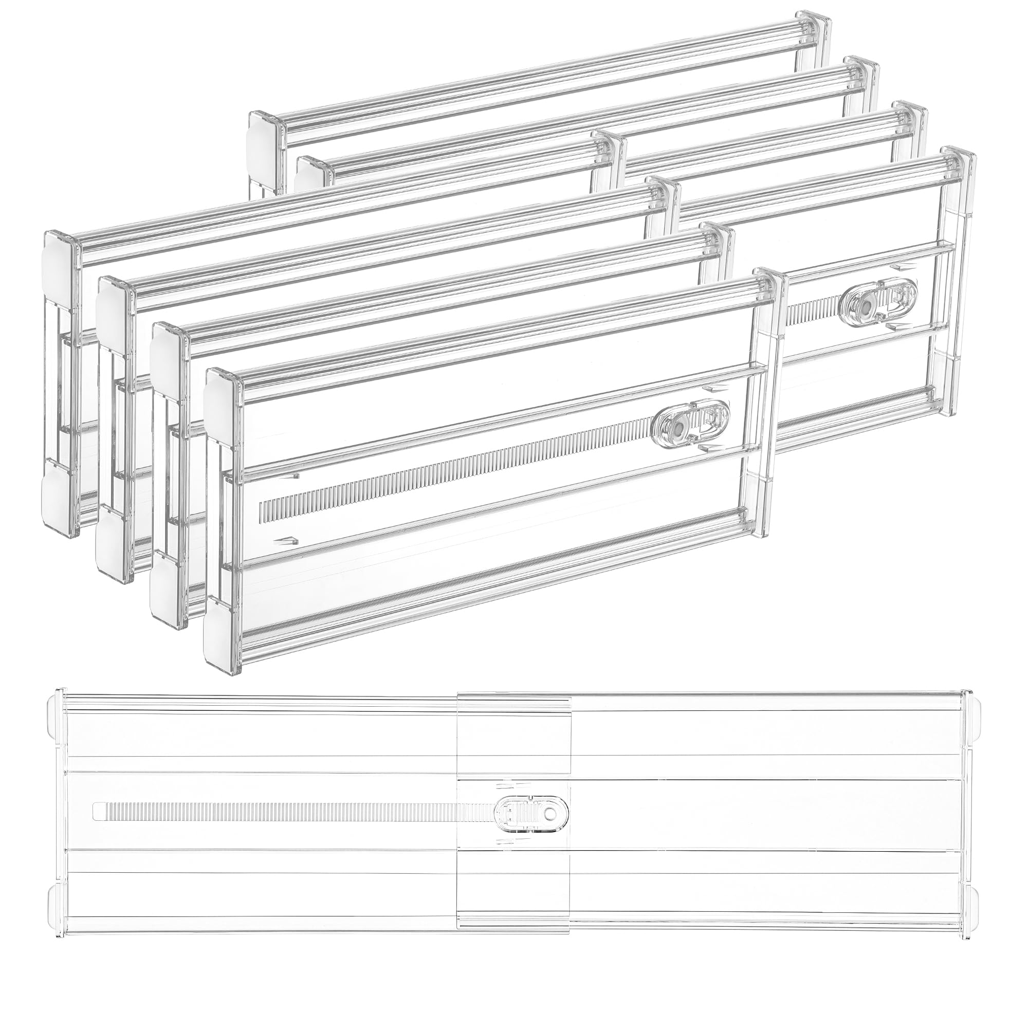 Vtopmart 6in height drawer divider for deep drawers with clear visibility