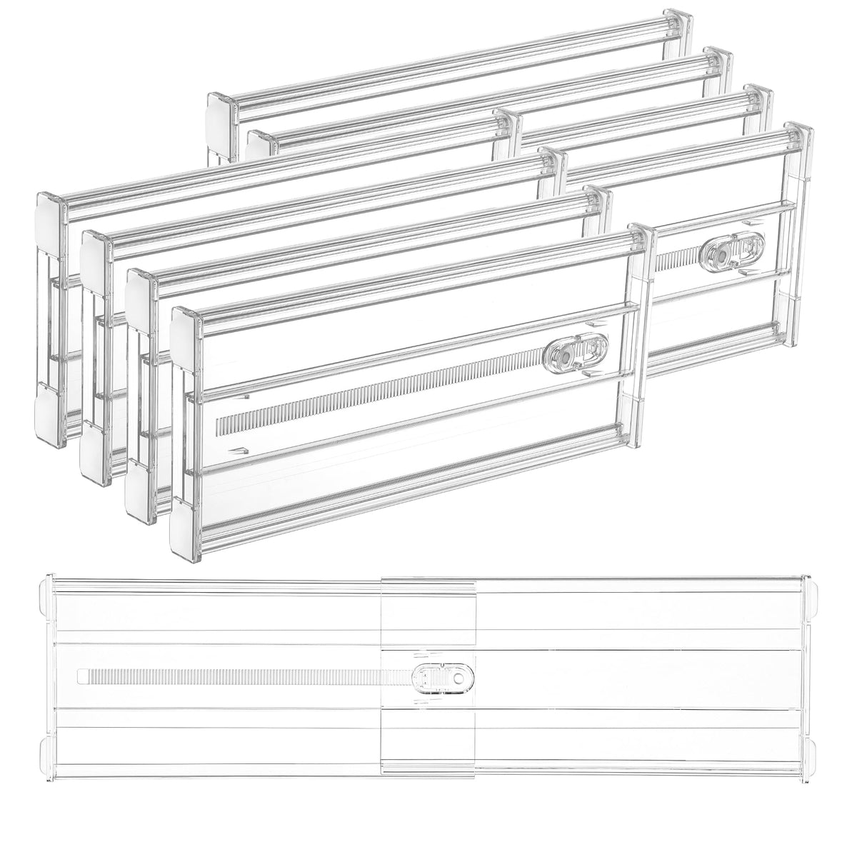 Vtopmart 6in height drawer divider for deep drawers with clear visibility