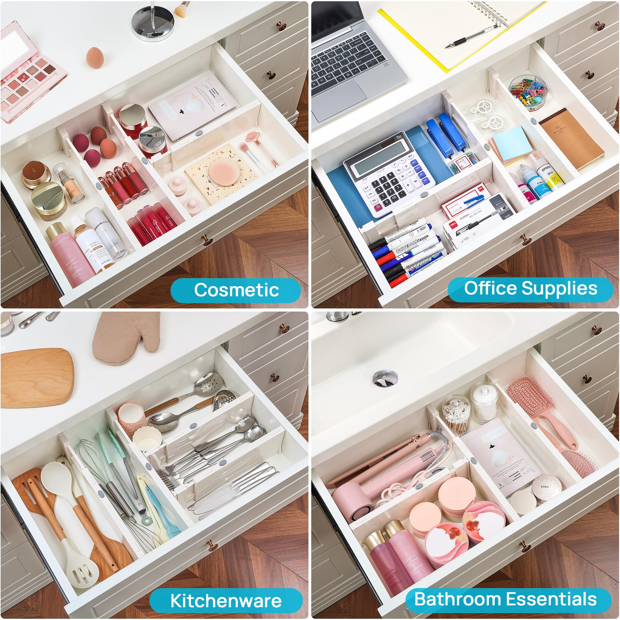 Vtopmart fits a wide range of drawers and cabinets.