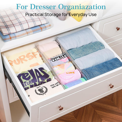 Vtopmart 0.47 inch thick divider boosts space efficiency in drawers