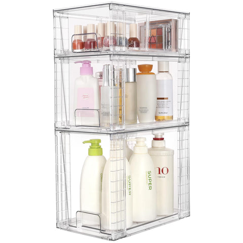 Vtopmart large, medium, and small bins offer versatile storage.