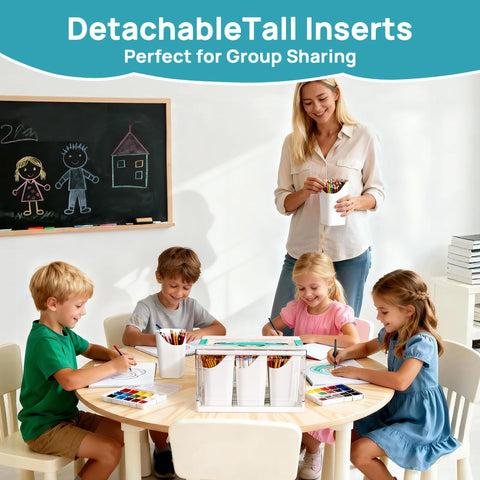 Vtopmart integrated top handle enables easy transport between rooms.