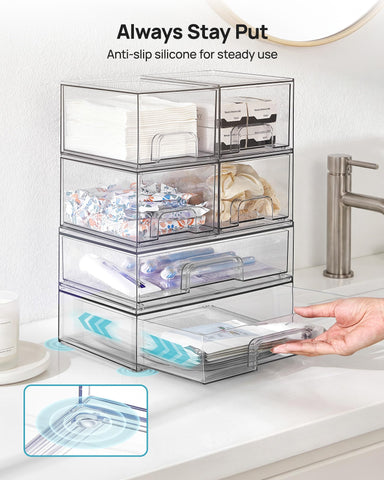 Vtopmart multi-purpose storage drawers suitable for home, office, and craft spaces.