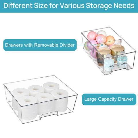 Vtopmart non-slip base keeps the organizer steady on counters.