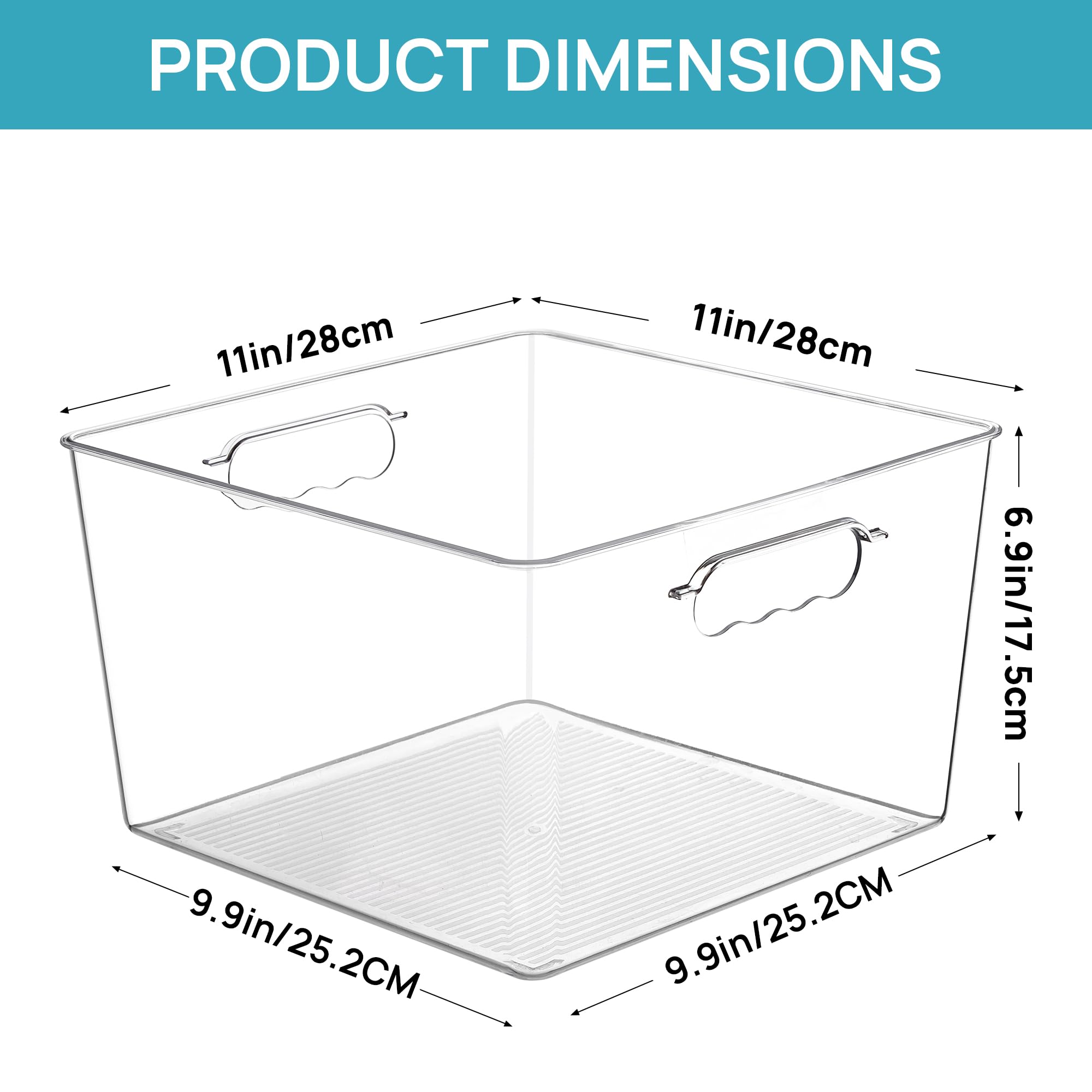 Vtopmart pantry bin enhances visibility and quick access to staples.