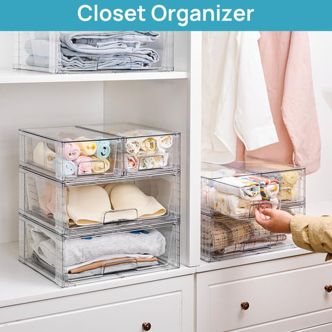 Vtopmart removable divider drawer for customizable compartments.