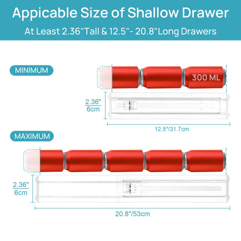 Vtopmart space-saving divider design supports vertical or horizontal placement.