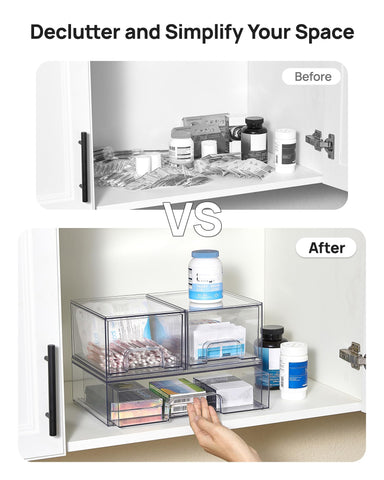 Vtopmart laundry room storage with organized bins