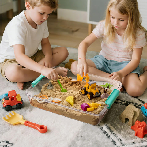Vtopmart stackable organization bin demonstrates stable stacking to save space.