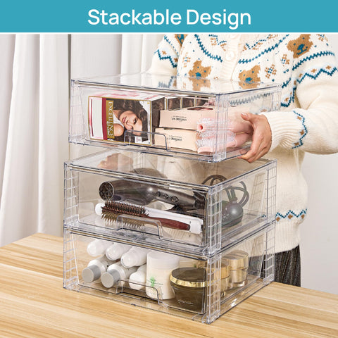 Vtopmart under-sink organizer with stackable drawers