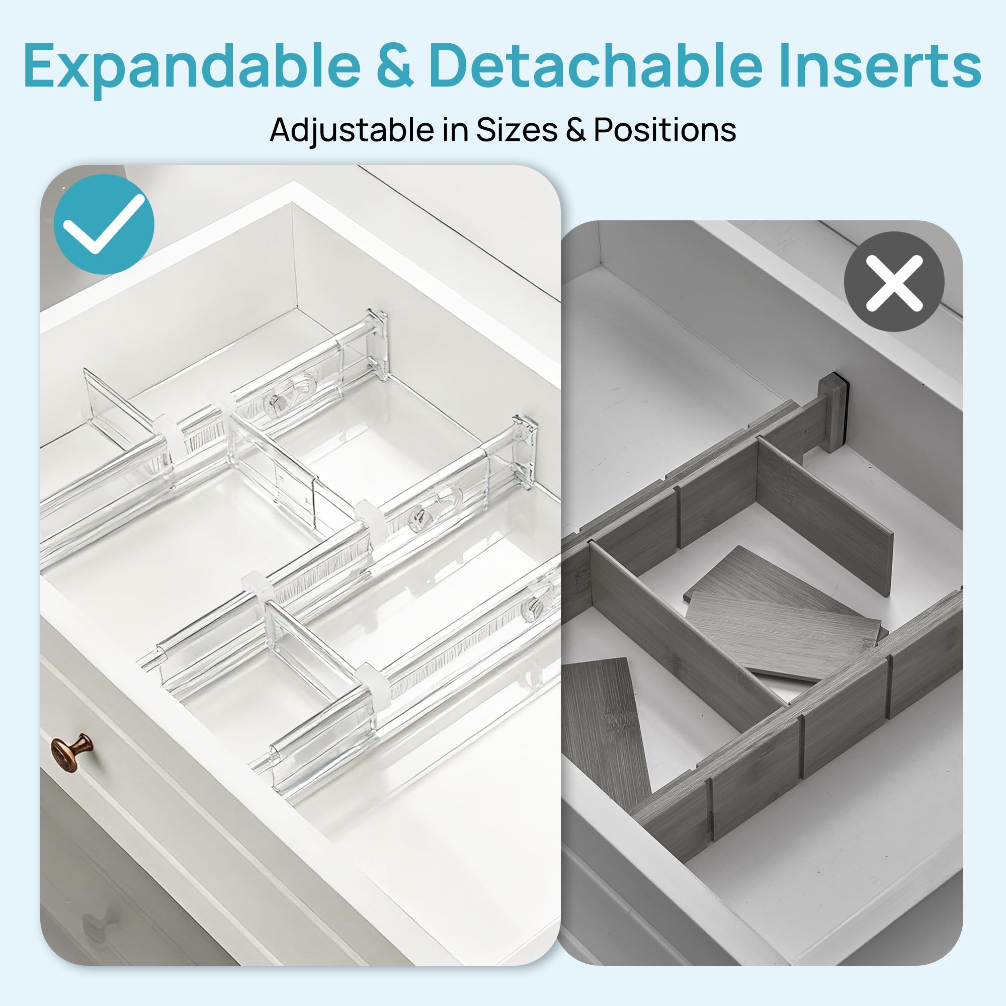 Vtopmart keeps utensils and tools neatly separated for easy access.