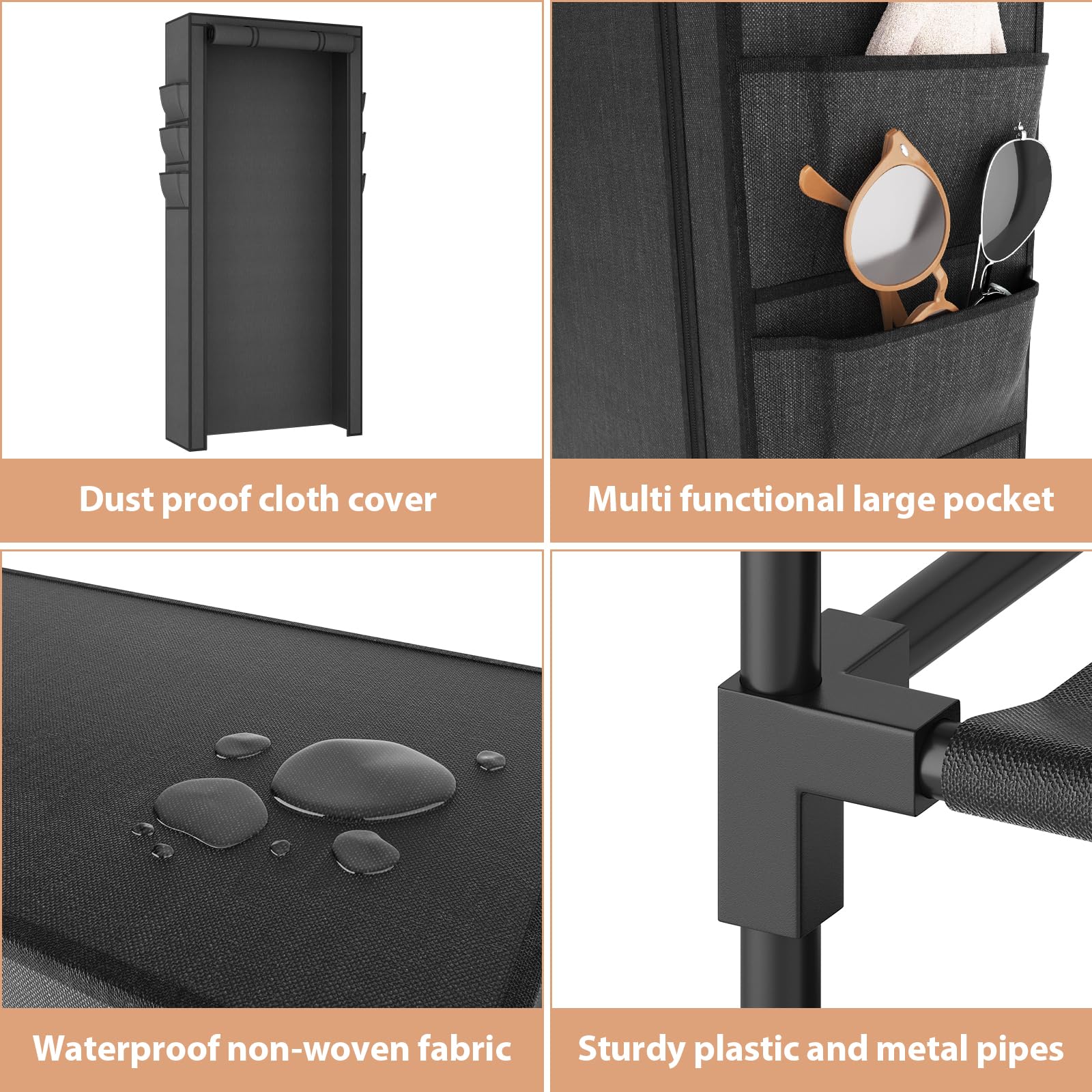 VTRIN 13mm metal frame provides sturdy daily storage