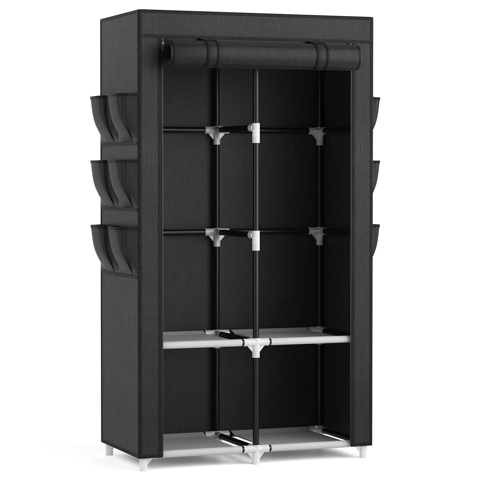VTRIN closet-cover-zipper keeps garments accessible and dust-free.