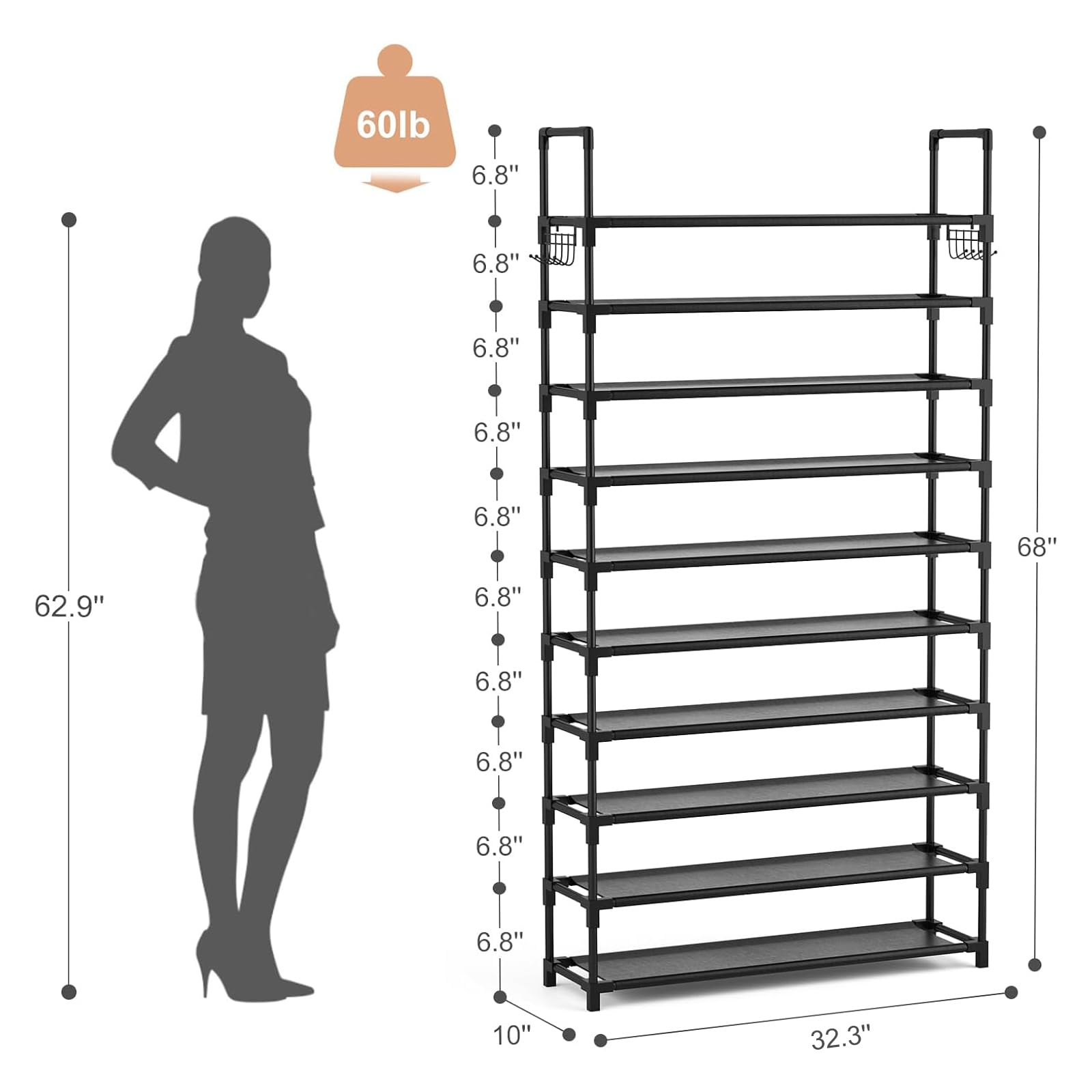 VTRIN entranceway setup demonstrates compact storage in a busy foyer