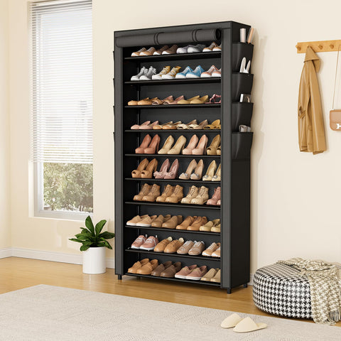 VTRIN large capacity shoe organizer neatly holding many pairs