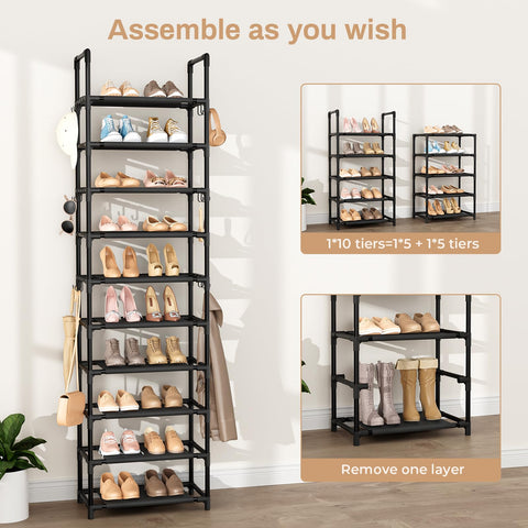VTRIN multifunction hooks store umbrellas, bags, and accessories.