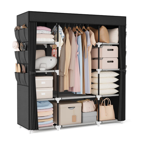 VTRIN portable closet freestanding wardrobe keeps clothes organized and accessible