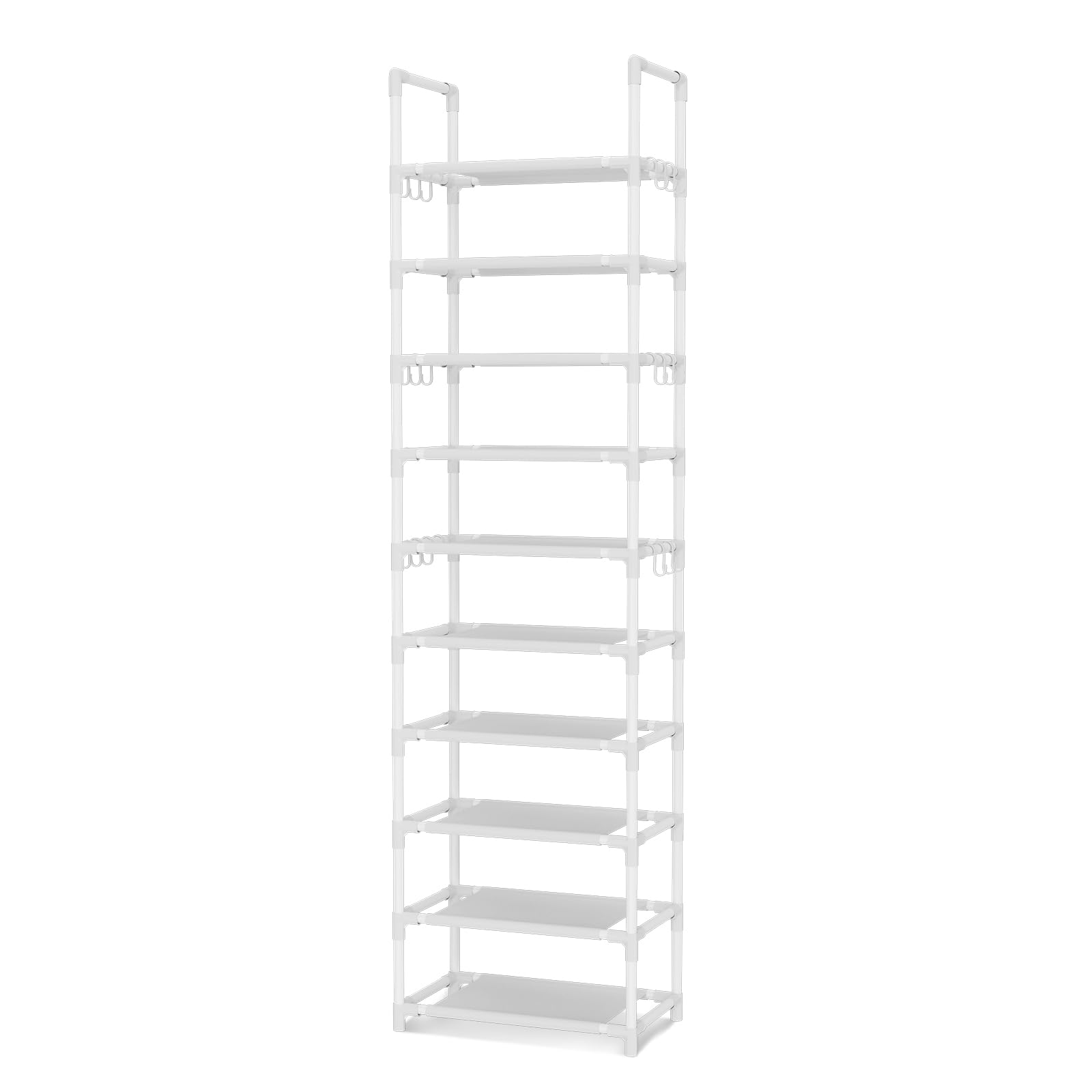 VTRIN white finish complements modern decor while providing sturdy storage.