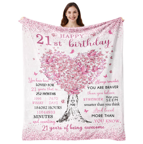 Vuinezo 21st birthday blanket close-up texture for cozy warmth.