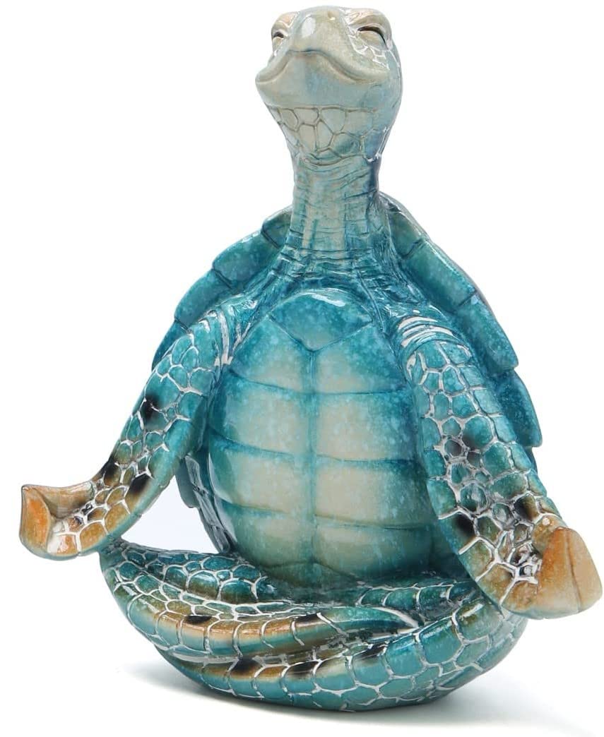 VVGIFTS sea turtle close-up shows durable, odorless resin material.