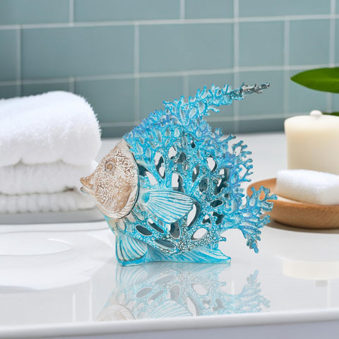 VVGIFTS turquoise blue finish complements nautical decor accents