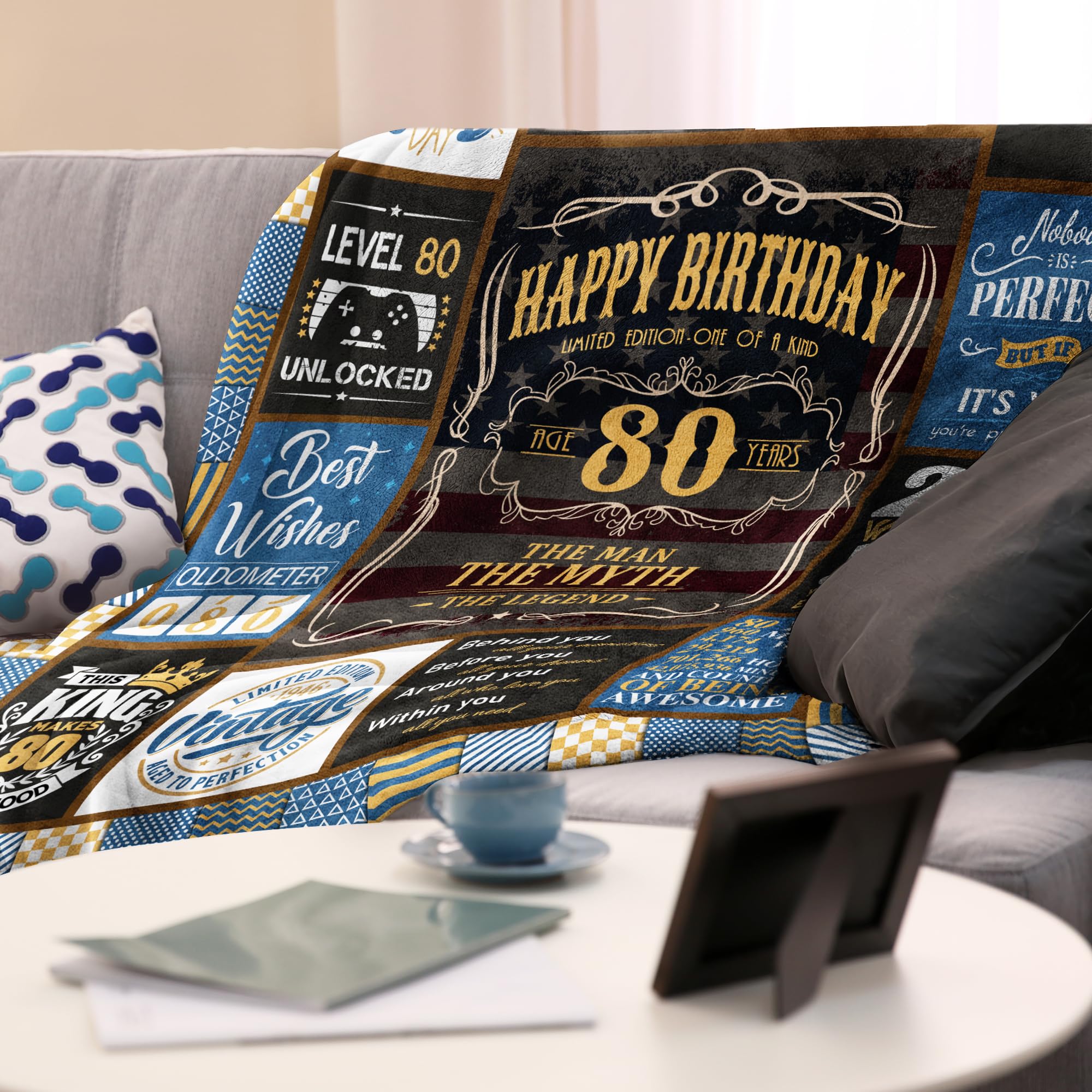 VXDRZGT 80-year-old gift idea that honors his journey.