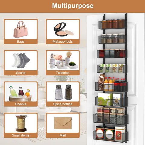 VyGrow behind-the-door organizer keeps daily essentials organized and accessible.