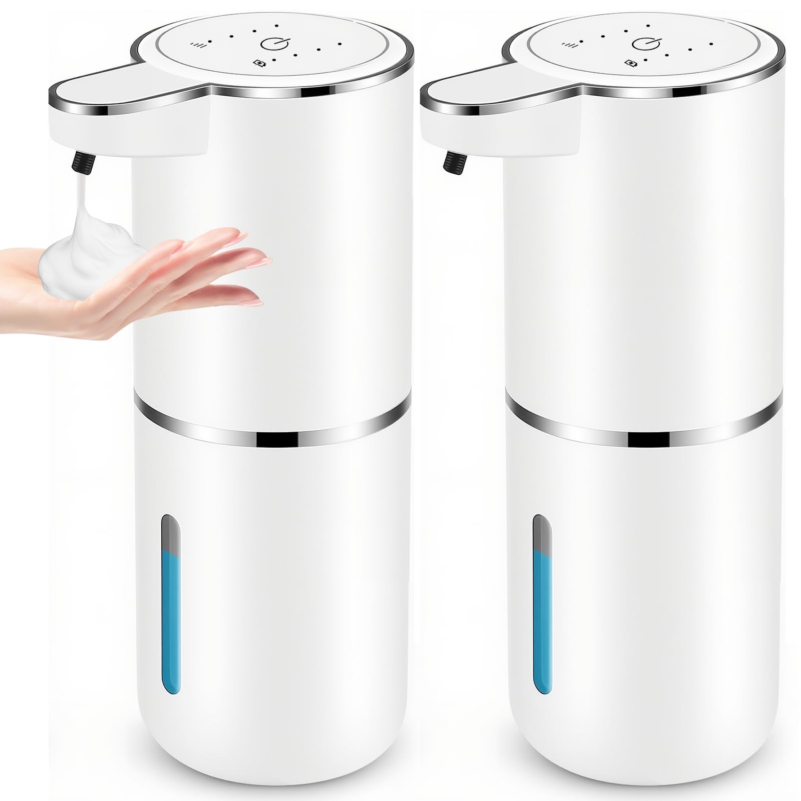 VZZNN 2-pack bathroom wall-mount dispenser for hygienic hands-free use