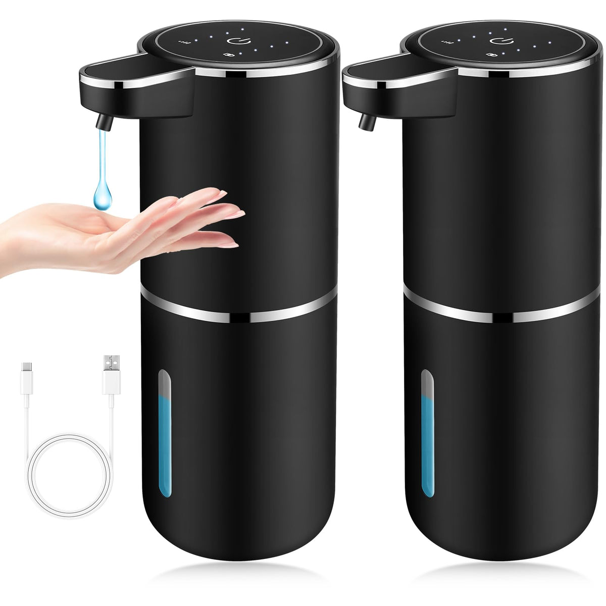 VZZNN automatic soap dispenser front view for hands-free hygiene