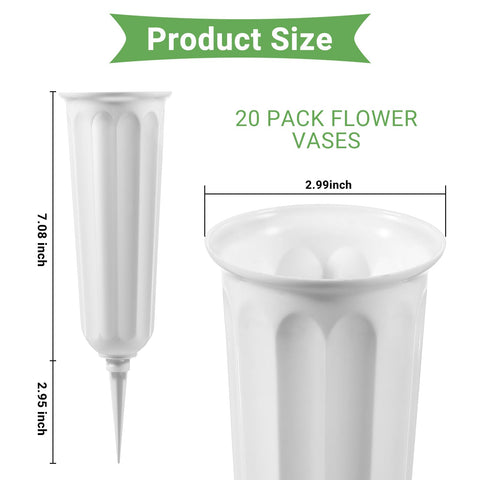 VZZNN bulk cemetery vase set simplifies multi-site memorial decorations.