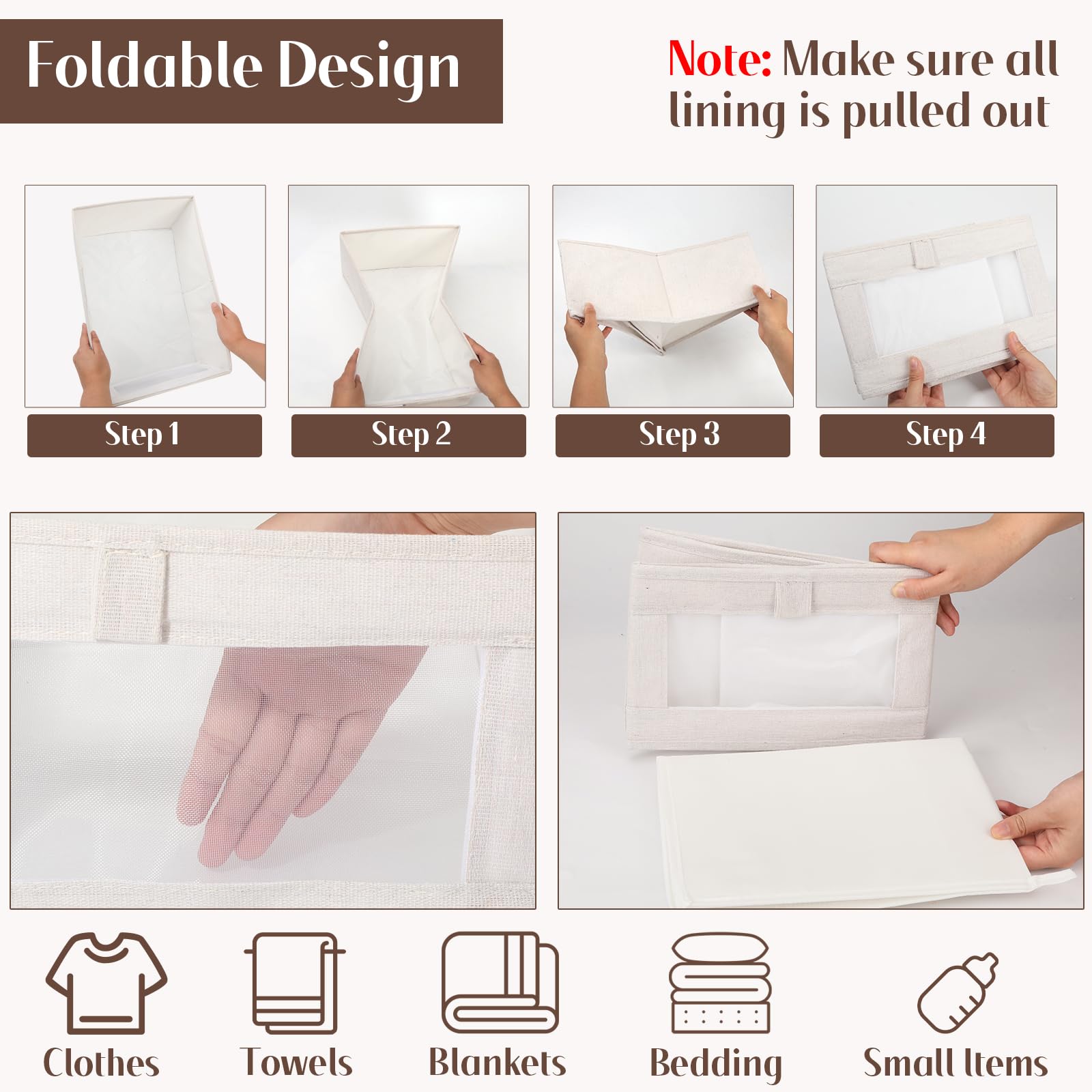 VZZNN compact closet organizer for tidy bedrooms and simple retrieval.