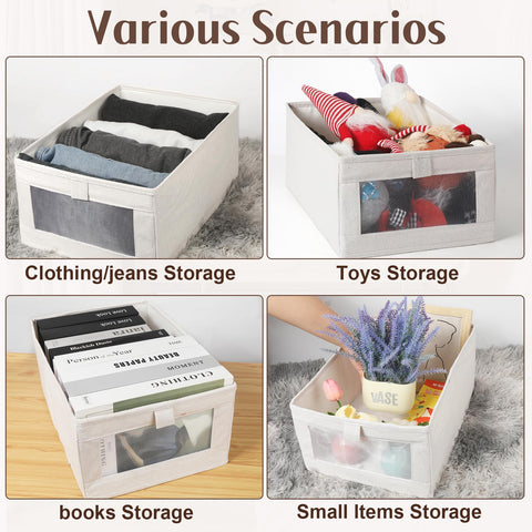 VZZNN space-saving foldable closet bin for compact, organized spaces.