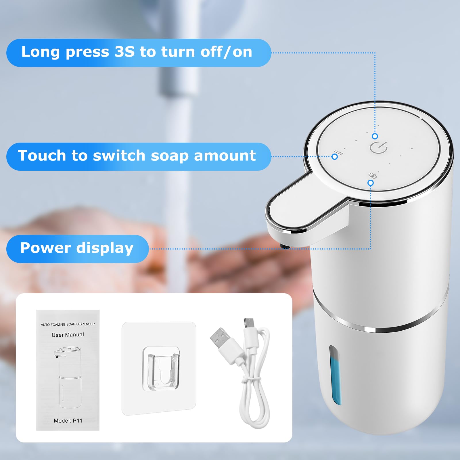 VZZNN wall-mounted touchless dispenser enabling hygienic, hands-free use