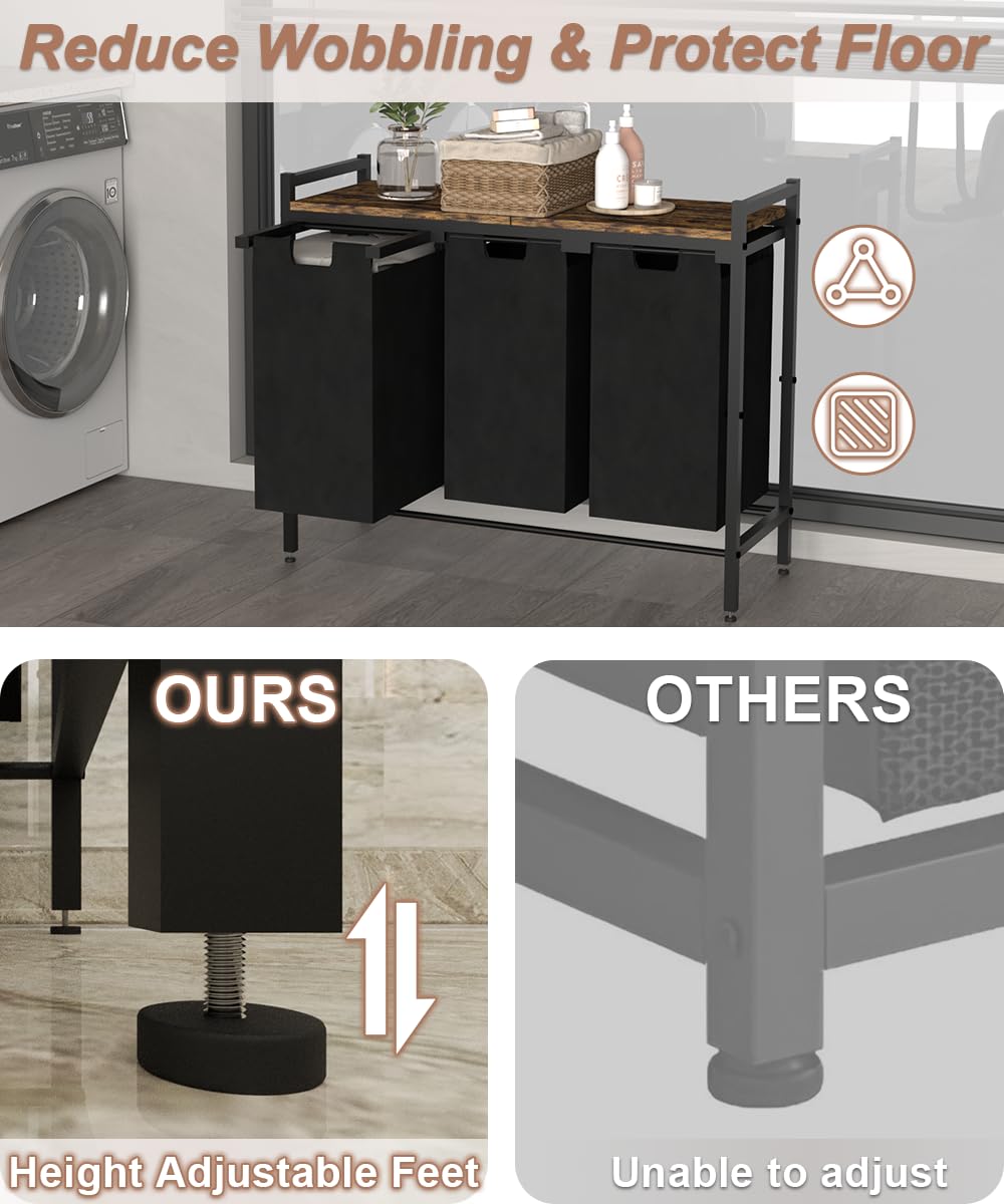 Waaliji adjustable foot pads ensure stability on uneven floors